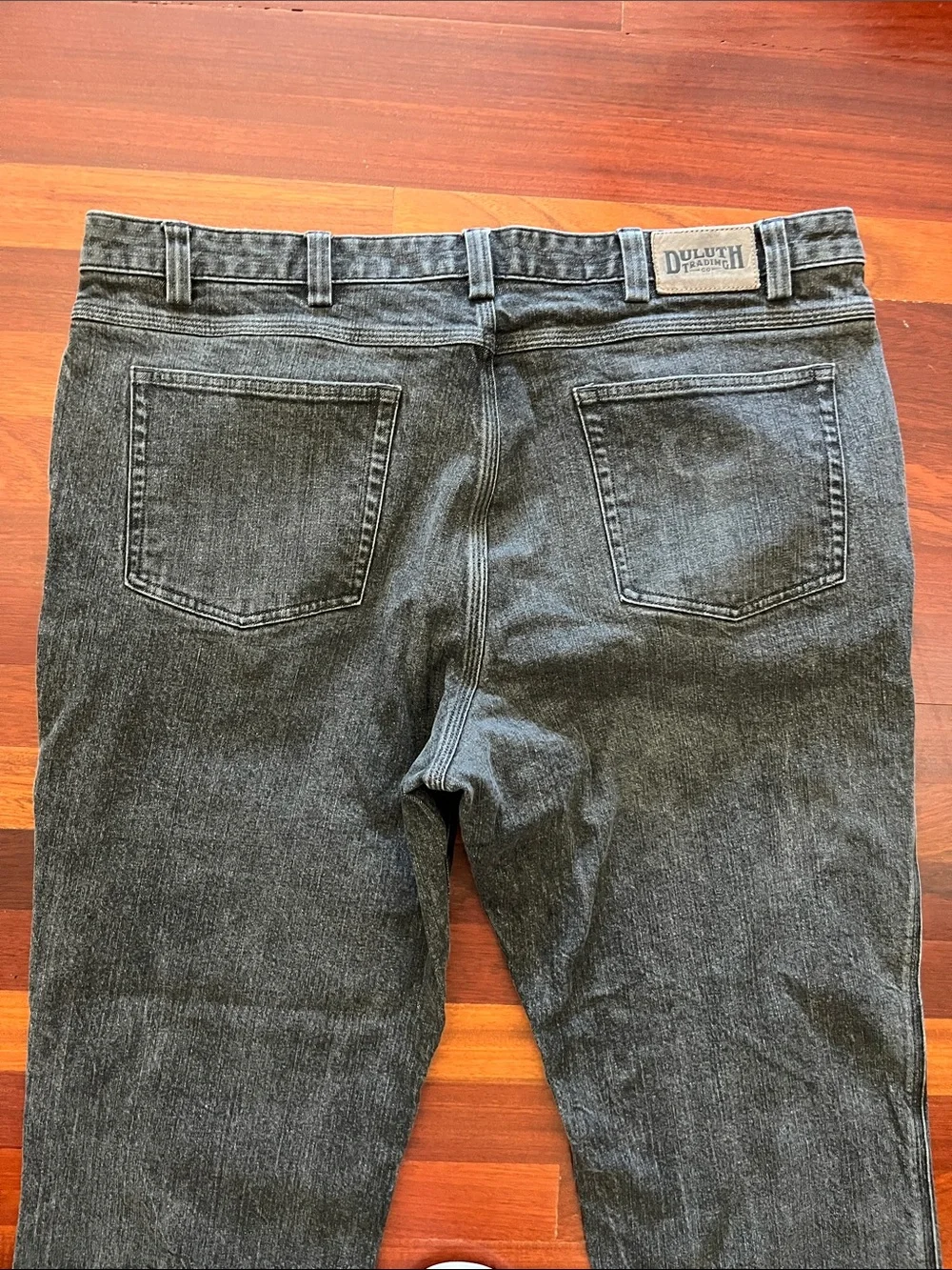 Mens 44x32 Duluth Flex Ballroom Jeans Gray